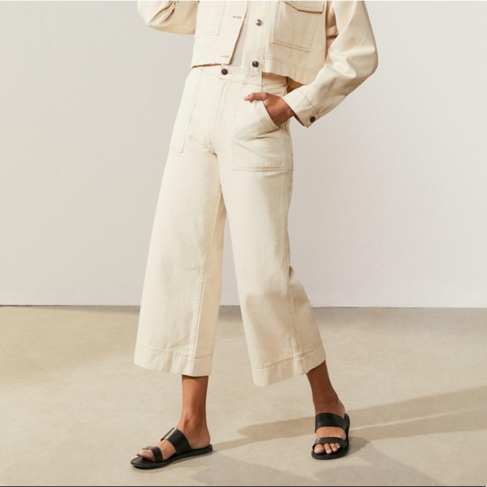 NWT Abercrombie Cropped Twill Pants